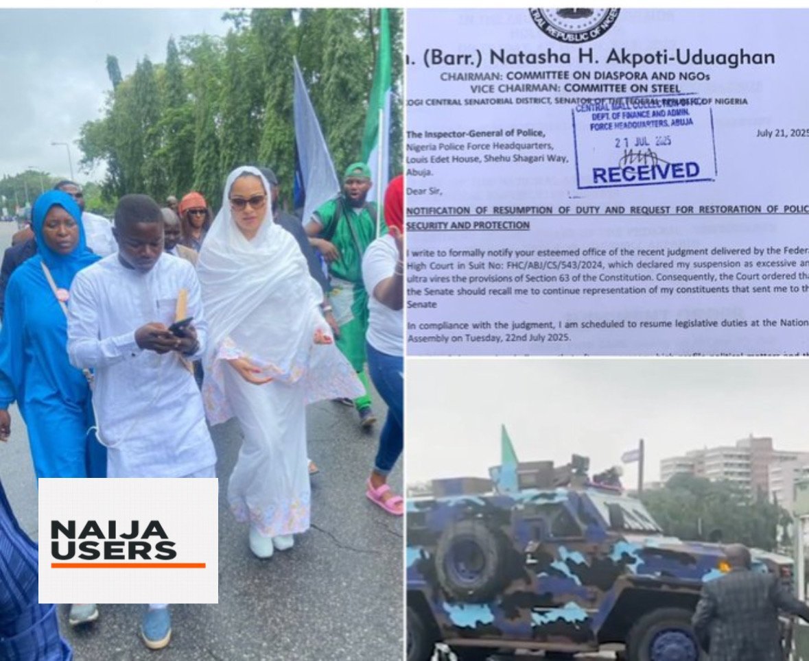 Senator Akpabio blocked Senator Natasha from accessing the National Assembly